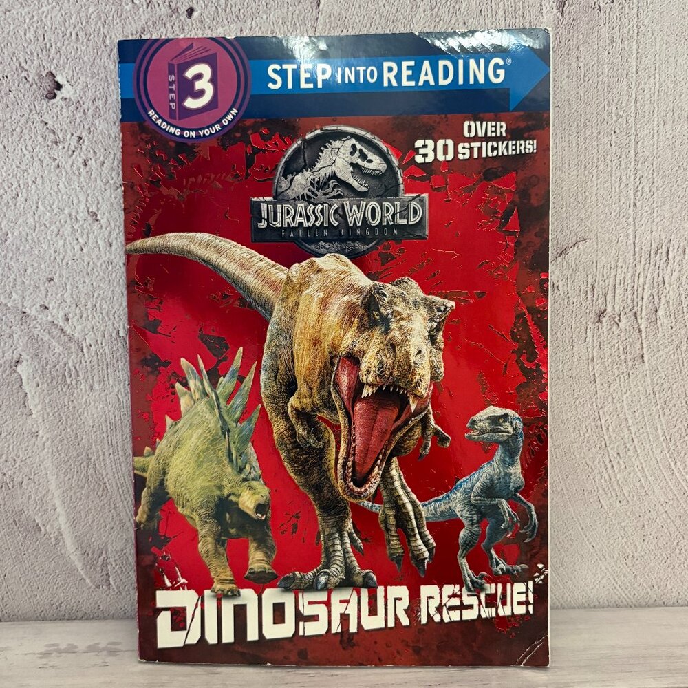 5 for $15📕Jurassic World Dinosaur Rescue Reader Level 3 Kids Book (SKU: 315MI)